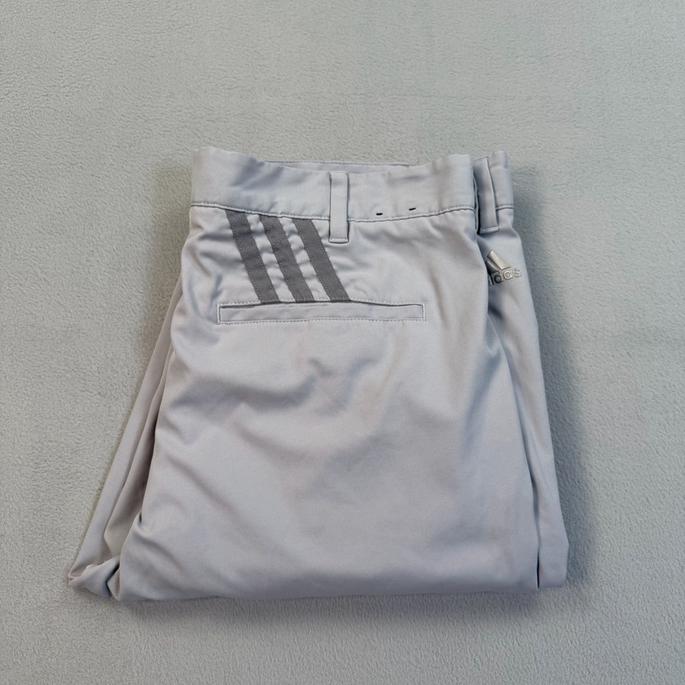 ADIDAS Pants Mens 34x31 Gray Golf Performance Straight Leg Chino Casual